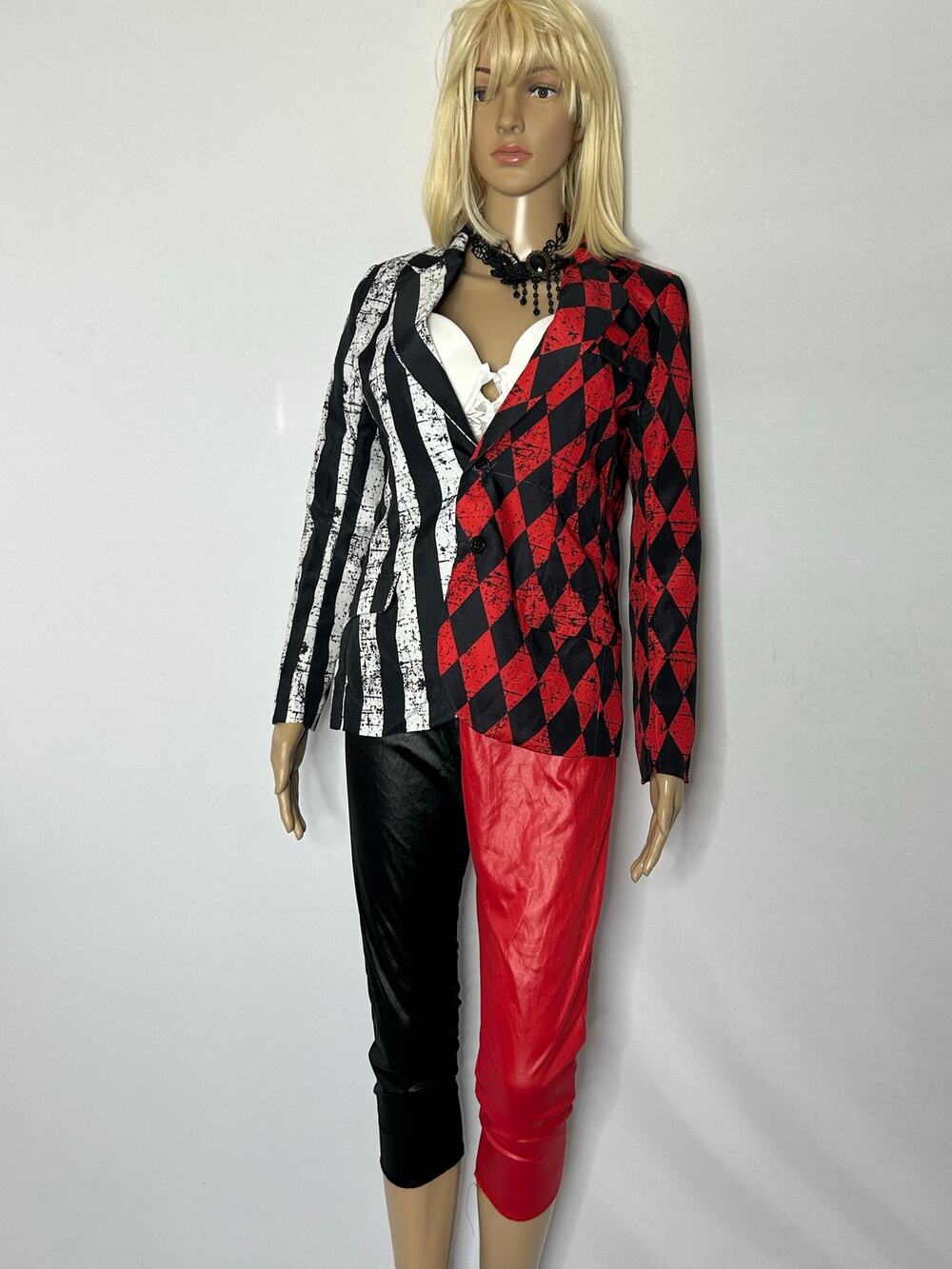 Spirit Twisted Circus Jacket Kids XL With Red Black Pants Clown Costume